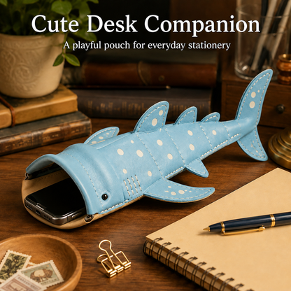 🦈Handmade Cute Whale Shark Leather Pouch