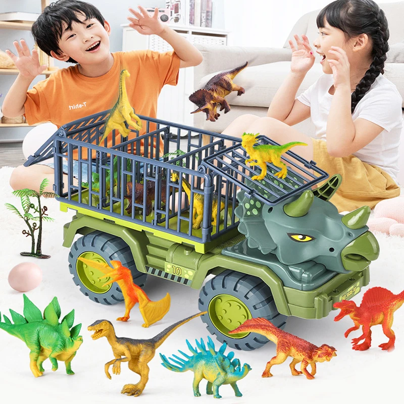 🔥Christmas super sale (Buy 1 and get a 12-piece dinosaur kit) - Dinosaur Engineering Vehicle