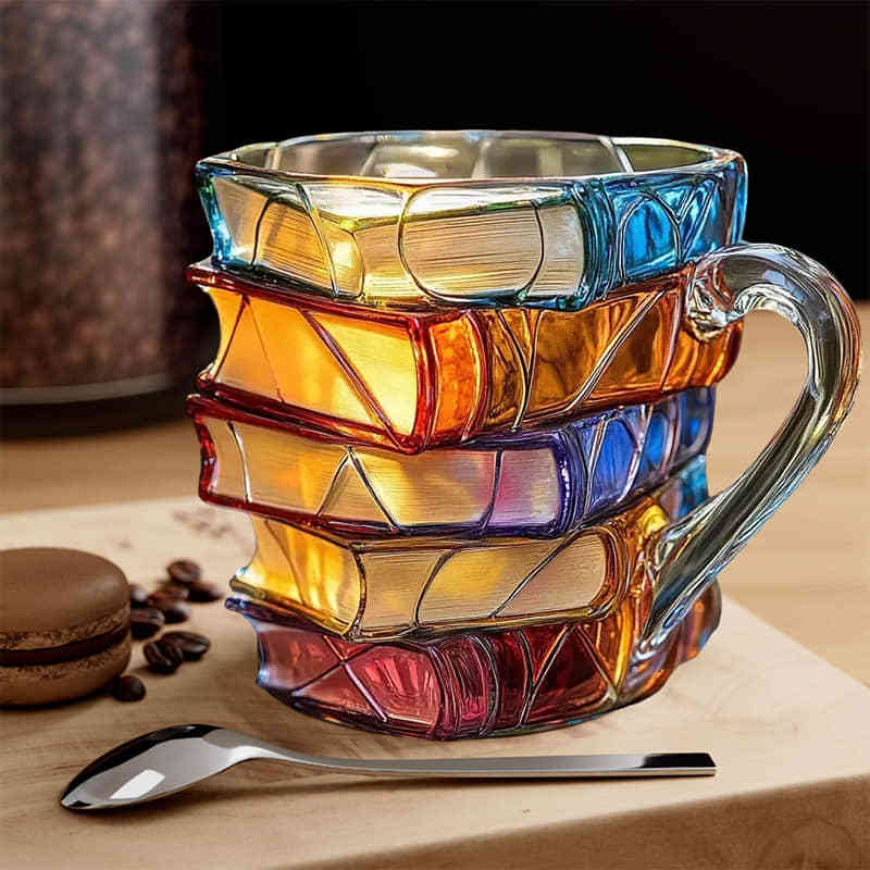 Unique 3D Mug for Literature Lovers