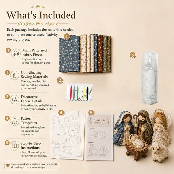 ✨ DIY Patchwork Nativity Scene Sewing Kit - view 16