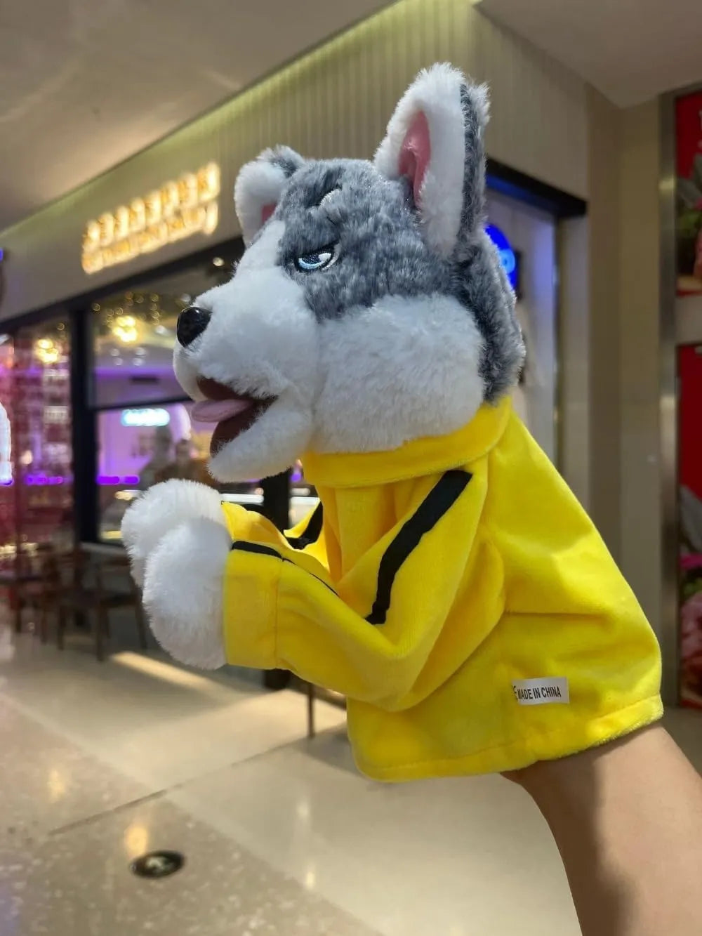 Interactive Boxing Husky Hand Puppet Toy with Sound Effects - view 9