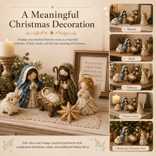 ✨ DIY Patchwork Nativity Scene Sewing Kit - view 3