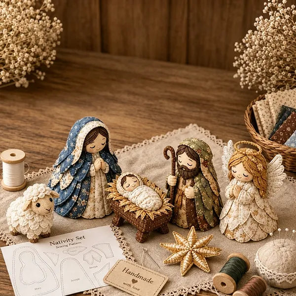 ✨ DIY Patchwork Nativity Scene Sewing Kit - view 6