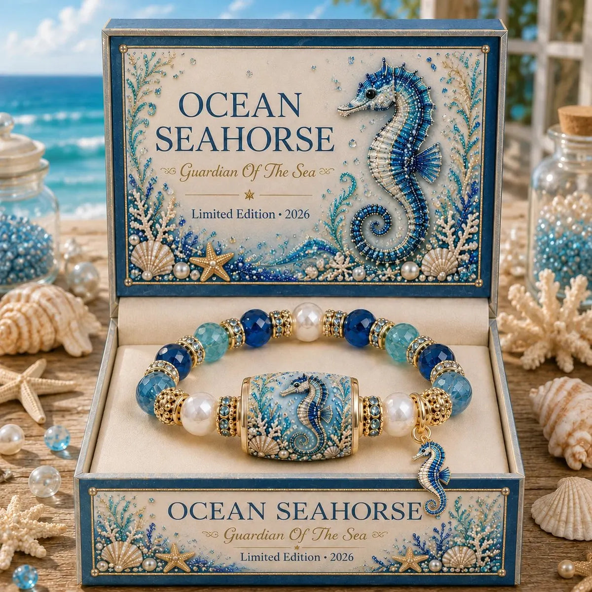 🔥Last Day 50% OFF - 🌊 Ocean Guardian Bracelet Collection | 7 Marine Creature Designs, Gemstone-Style Beads & Matching Sea Charms 🐚✨