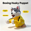 Interactive Boxing Husky Hand Puppet Toy with Sound Effects - main view