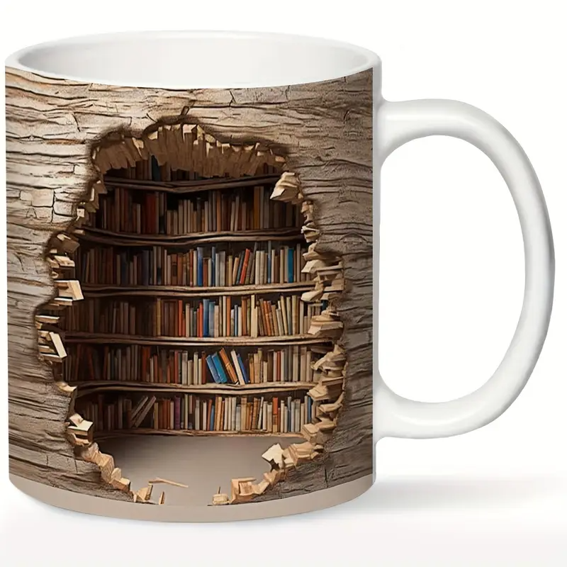 Captivating Library Mug with Heat Activation