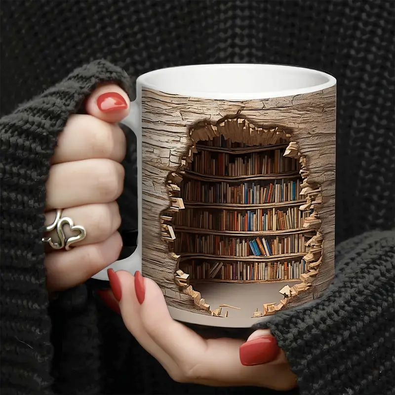 Captivating Library Mug with Heat Activation