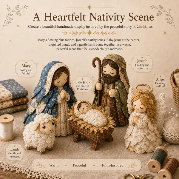 ✨ DIY Patchwork Nativity Scene Sewing Kit - view 5