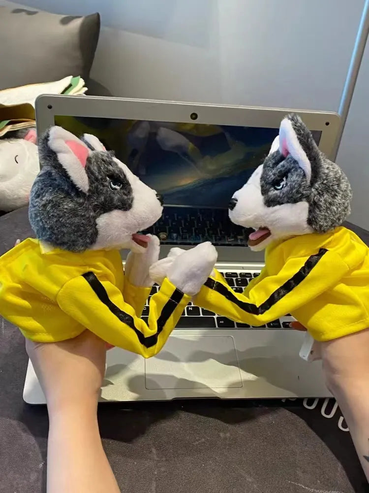 Interactive Boxing Husky Hand Puppet Toy with Sound Effects - view 8