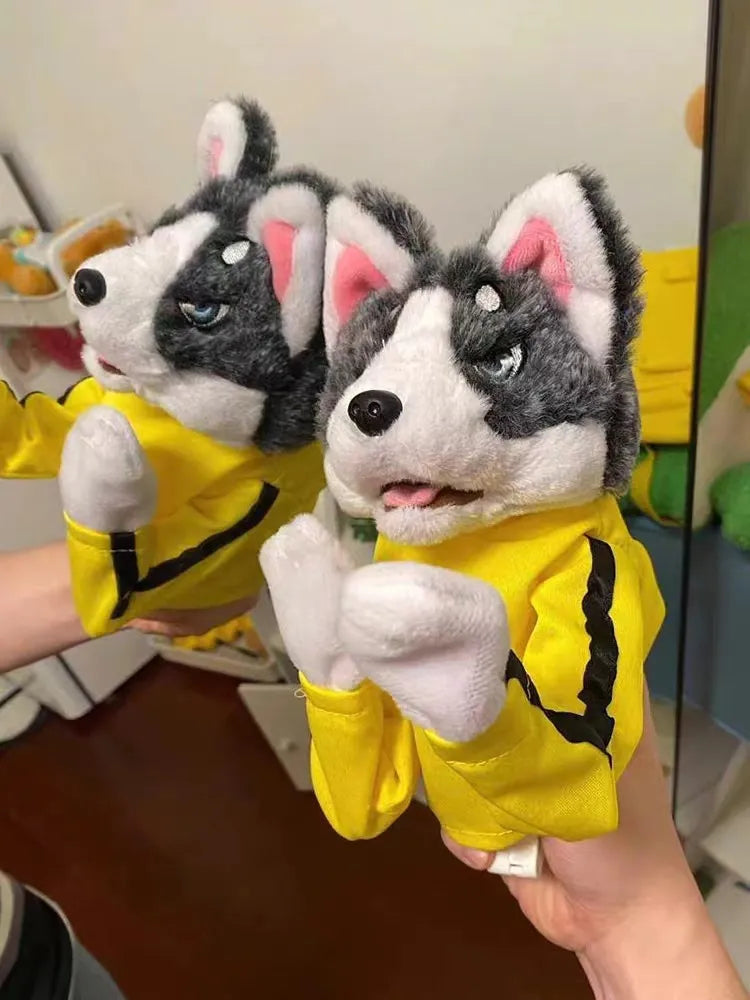 Interactive Boxing Husky Hand Puppet Toy with Sound Effects - view 7