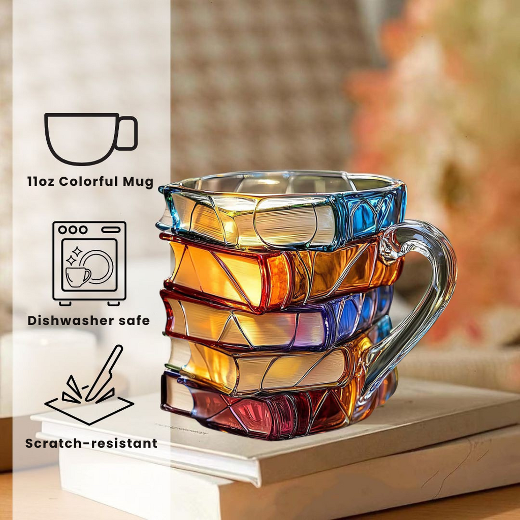 Unique 3D Mug for Literature Lovers